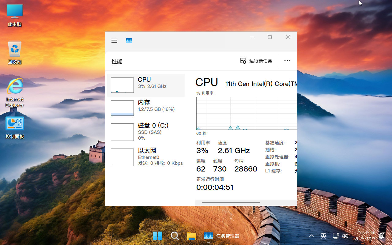 不忘初心 Windows11 25H2 26200.6899 X64 无更新精简游戏版
